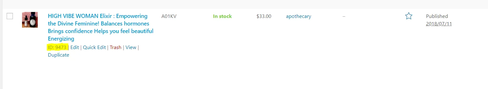 product id etsy review