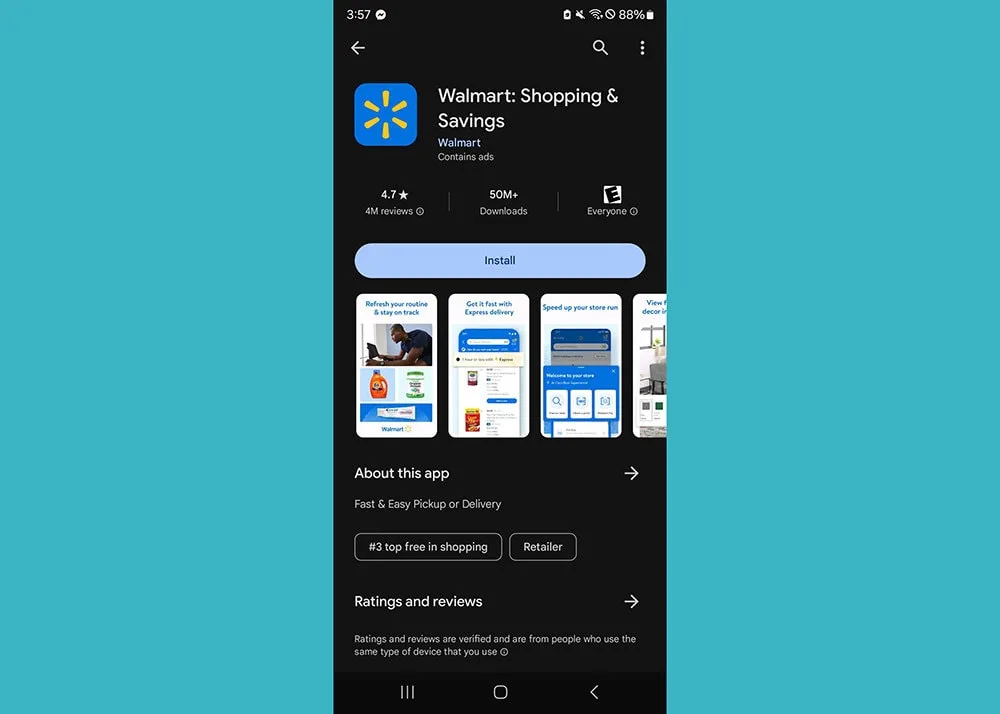 walmart app payment
