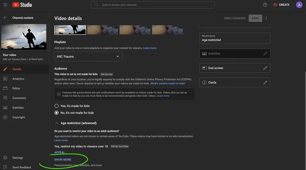YouTube Chapters step 5