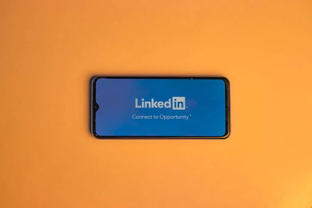 Linkedin app homepage on a smartphone