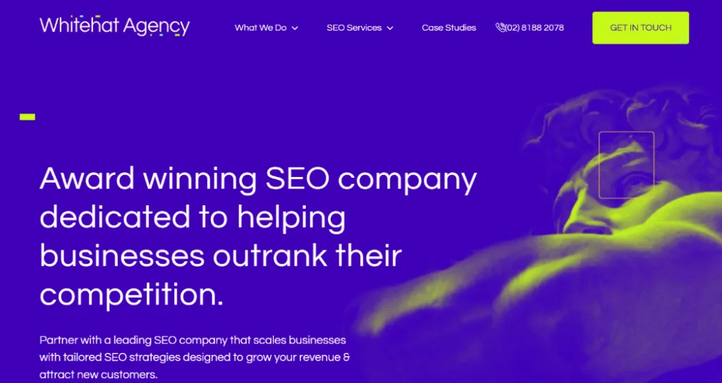 Whitehat Agency homepage