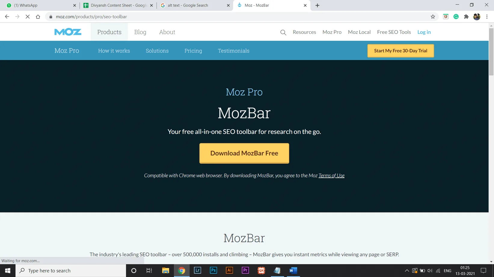 mozbar