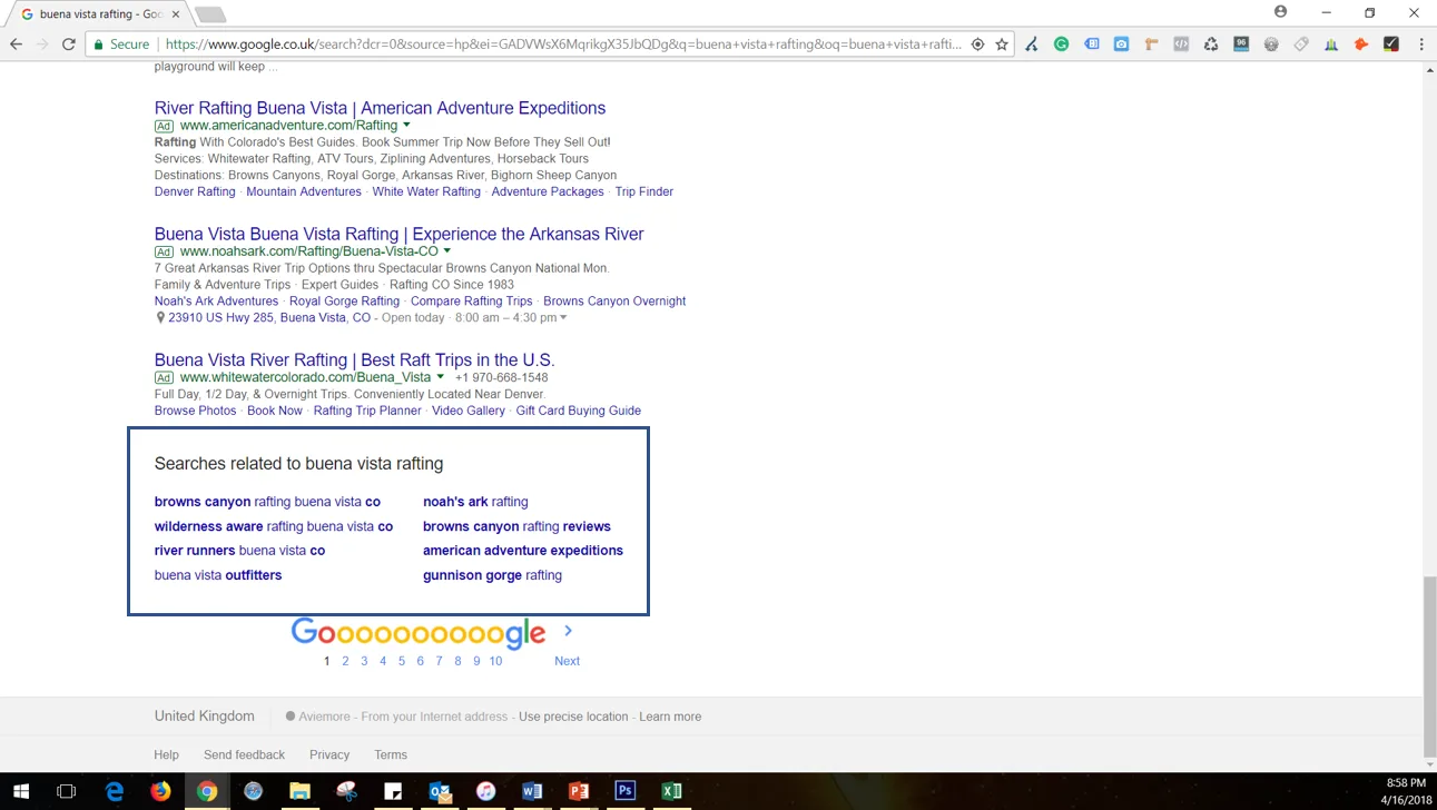 google keyword suggestions