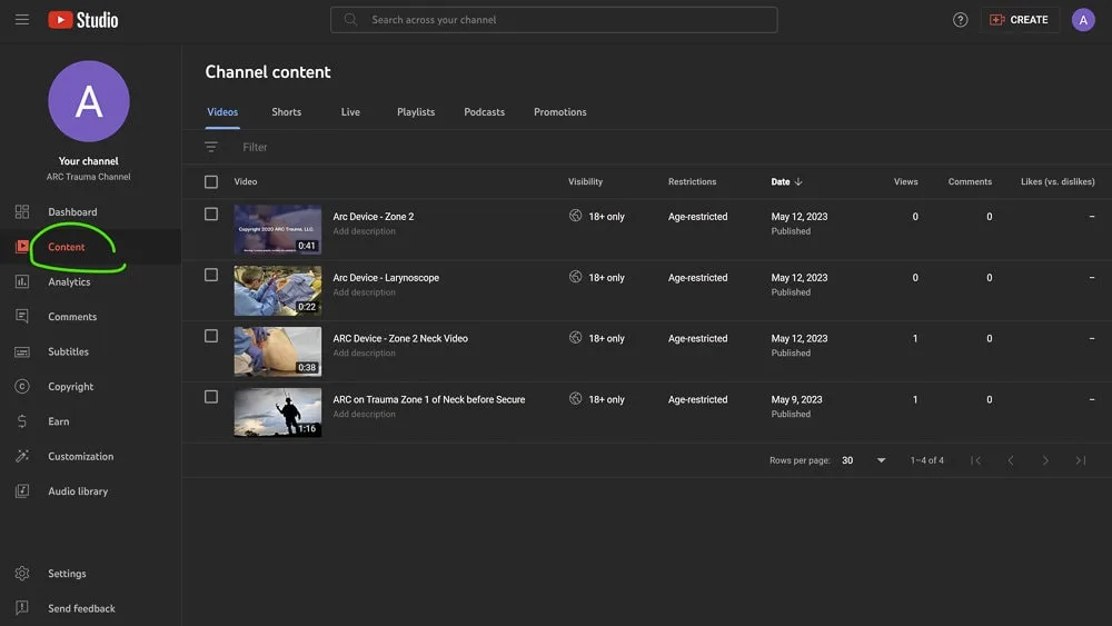 YouTube Chapters step 2