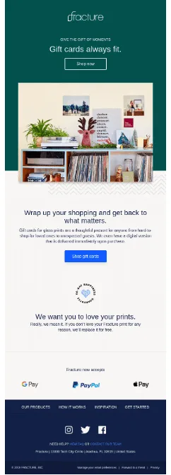 Fracture Custom Email Template